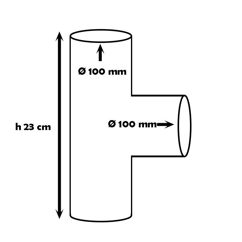 Derivazione tonda 87.30° per pluviali : Colore - Marrone, Diametro - 100