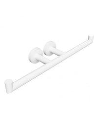 Distributore carta doppio da parete BIANCO in ottone bianco 38,5 x8,5 x5,5cm