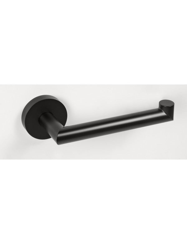 Distributore di carta dritto da parete DARK in ottone nero 17 x7 x5,5 cm