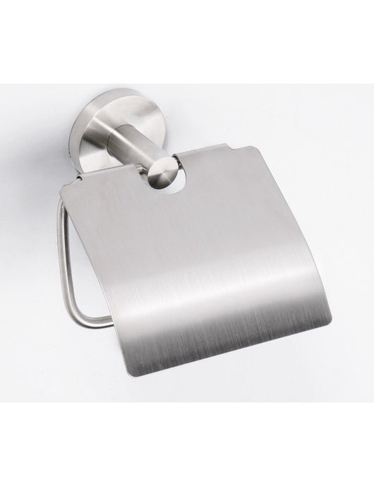 Dispenser carta igienica in acciaio NEO con coperchio 15,5x7x13,5cm