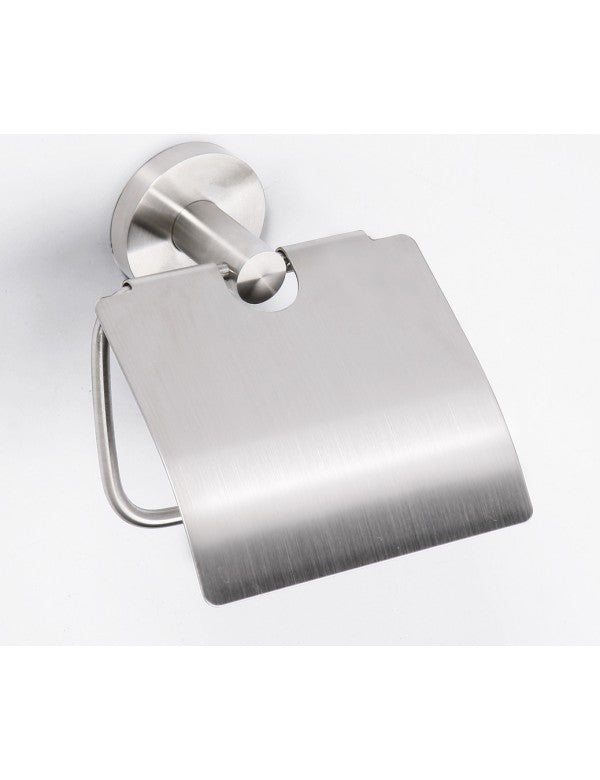 Dispenser carta igienica in acciaio NEO con coperchio 15,5x7x13,5cm