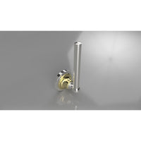 Portarotolo di ricambio RETRO in ottone cromo-oro 6,5x17x6,5 cm