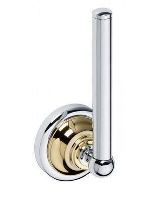 Portarotolo di ricambio RETRO in ottone cromo-oro 6,5x17x6,5 cm