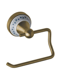 Portarotolo da parete KERA in ottone e ceramica 13,6 x10,2 x9,3 cm