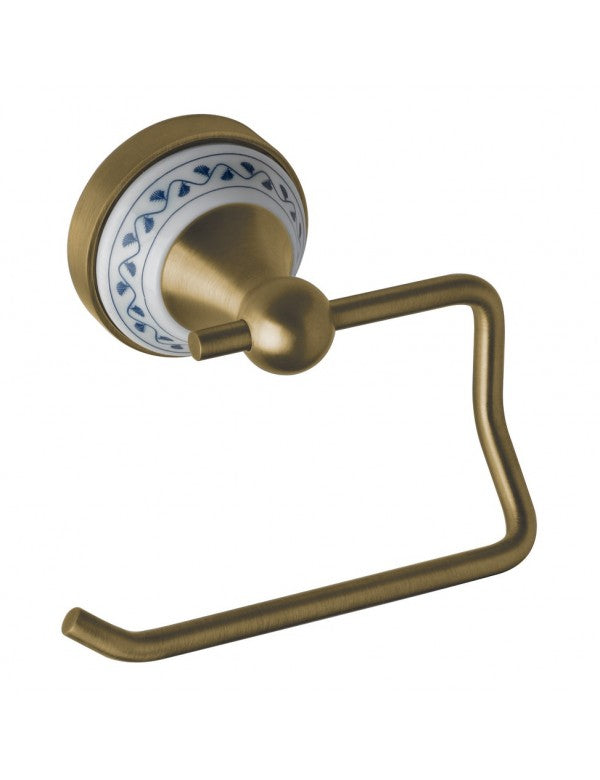 Portarotolo da parete KERA in ottone e ceramica 13,6 x10,2 x9,3 cm