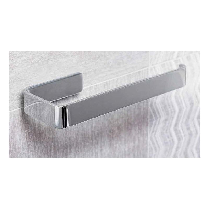 Portarotolo SOLO in ottone cromato 12,9 x2,5 x8,2 cm