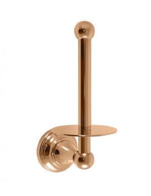 Portarotolo verticale retrò MORAVA in ottone dorato 10,6x8 x20,3 cm