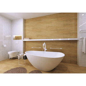 Porta carta igienica BIANCO in ottone bianco 14 x 15,5 x 8cm