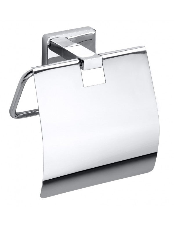 Porta carta igienica a parete con coperchio NIKI 14 x11,7 x4,9 cm