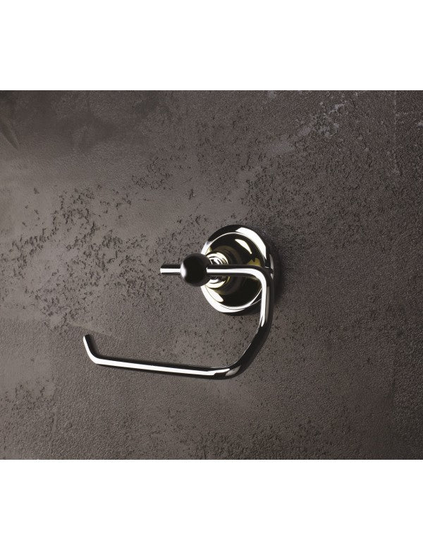 Porta carta igienica RETRO senza coperchio in ottone cromato 13,5x10x9 cm