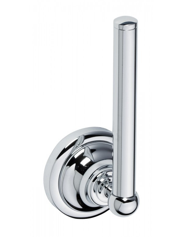 Porta ricarica carta igienica RETRO in ottone cromato 6,5x17x6,5 cm