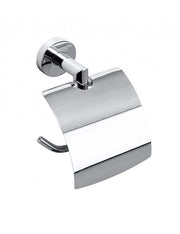 Dispenser WC con Coperchio OMEGA Ottone Cromato 13,5x18x9cm