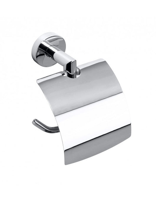 Dispenser WC con Coperchio OMEGA Ottone Cromato 13,5x18x9cm