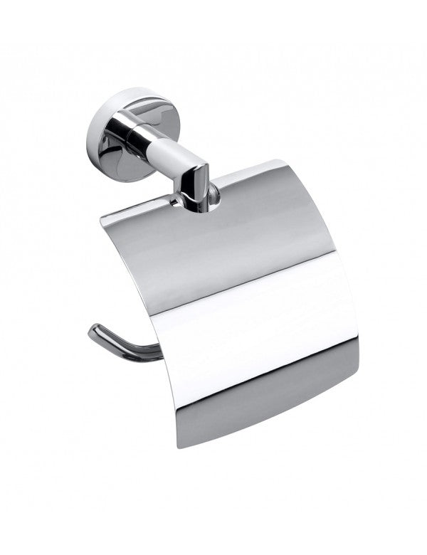 Dispenser WC con Coperchio OMEGA Ottone Cromato 13,5x18x9cm