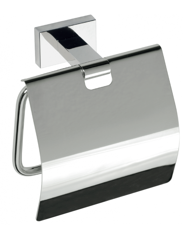 Portarotolo PLAZA con coperchio 12,5x12,5x6,5 cm