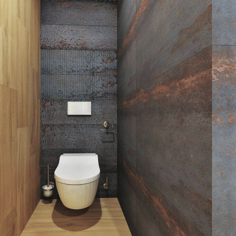 Porta carta igienica, wc senza coperchio RETRO in ottone 13,5x10x9 cm