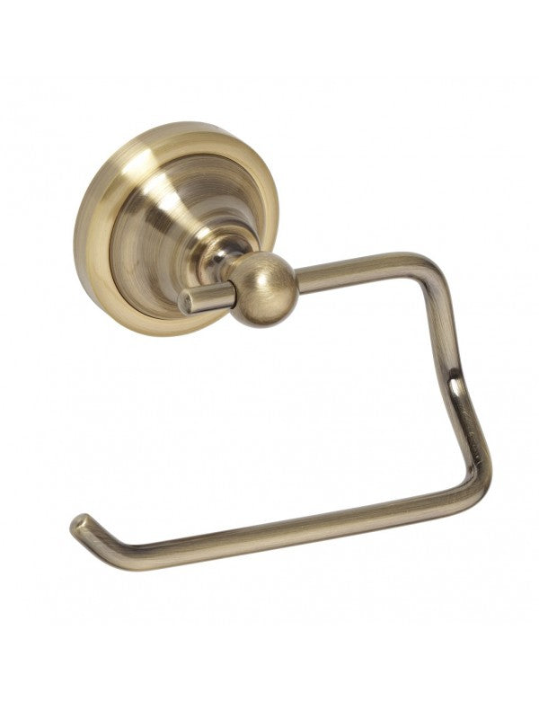 Porta carta igienica, wc senza coperchio RETRO in ottone 13,5x10x9 cm