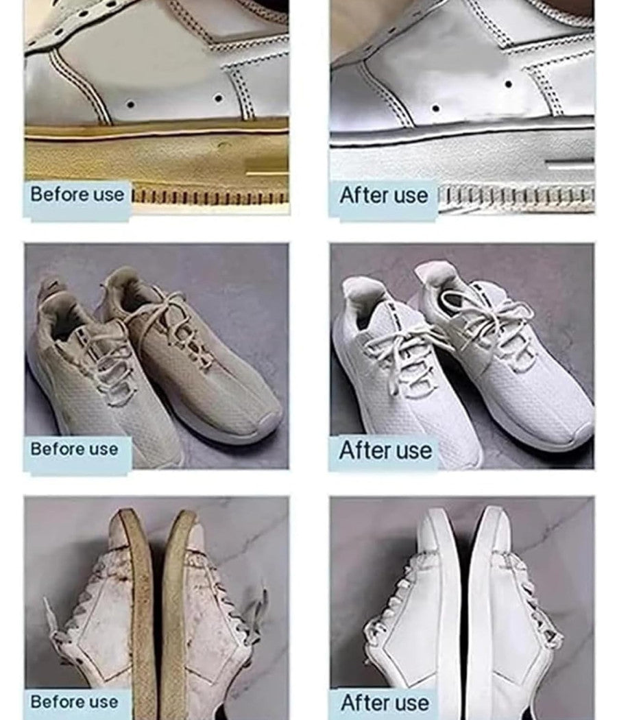 Detergente Per Scarpe Bianche Crema Smacchiante Pulizia E Rimozione Macchie 330g         