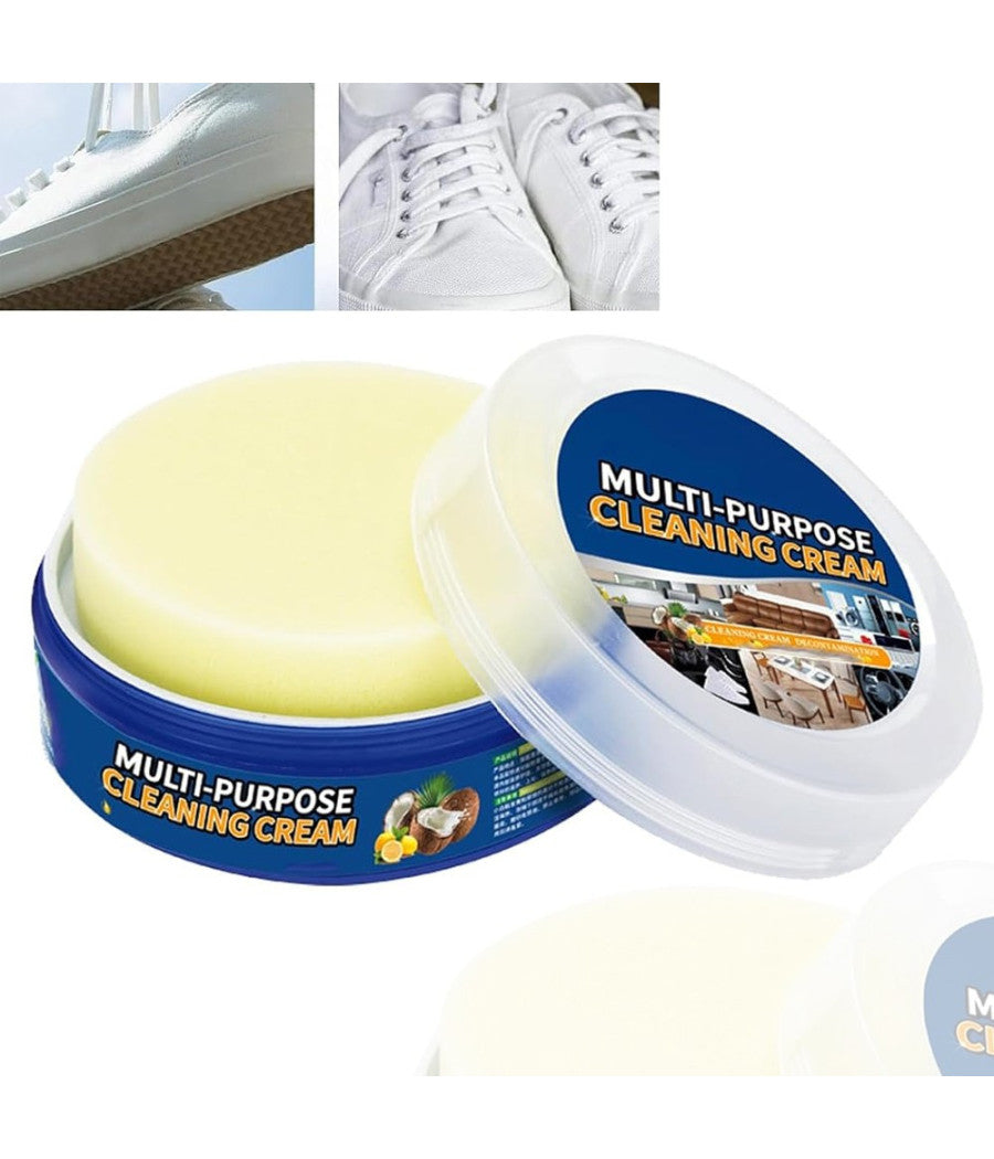 Detergente Per Scarpe Bianche Crema Smacchiante Pulizia E Rimozione Macchie 330g         