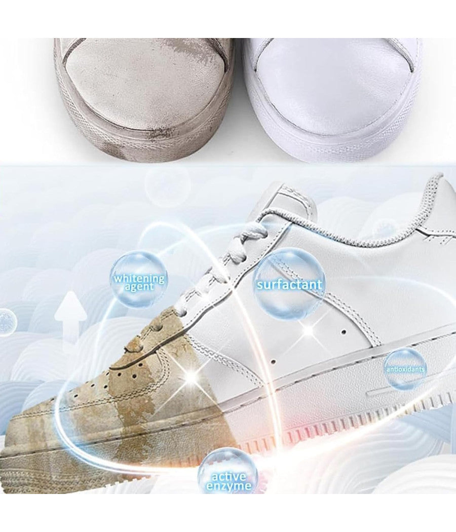 Detergente Per Scarpe Bianche Crema Smacchiante Pulizia E Rimozione Macchie 330g         