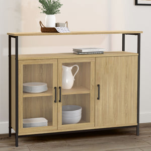 IDMarket - DETROIT Credenza a 2 ante da 100 cm con armadi dal design industriale