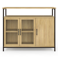 IDMarket - DETROIT Credenza a 2 ante da 100 cm con armadi dal design industriale