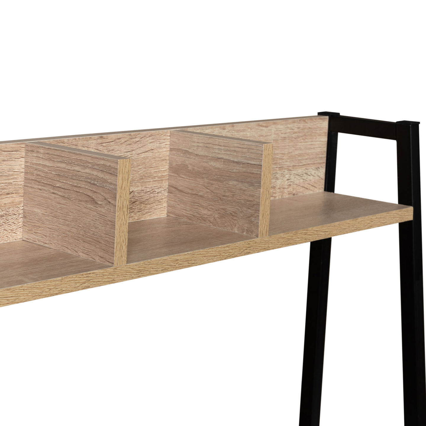 IDMarket - DETROIT escritorio de estantería recta de diseño industrial