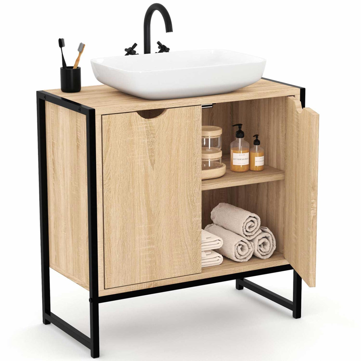 IDMarket - DETROIT mobile bagno di design industriale