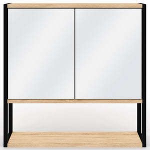 IDMarket - DETROIT pensile da bagno con specchio, design industriale