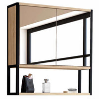 IDMarket - DETROIT pensile da bagno con specchio, design industriale