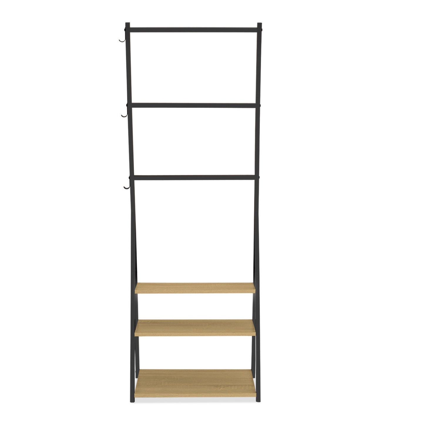 IDMarket - DETROIT Portasciugamani a 3 livelli 3 ripiani design industriale