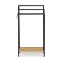 IDMarket - DETROIT Portasciugamani a pavimento a 3 livelli con ripiano dal design industriale