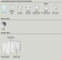 Box Doccia H200 Trasparente Anticalcare Apertura Scorrevole Centrale - 70x180