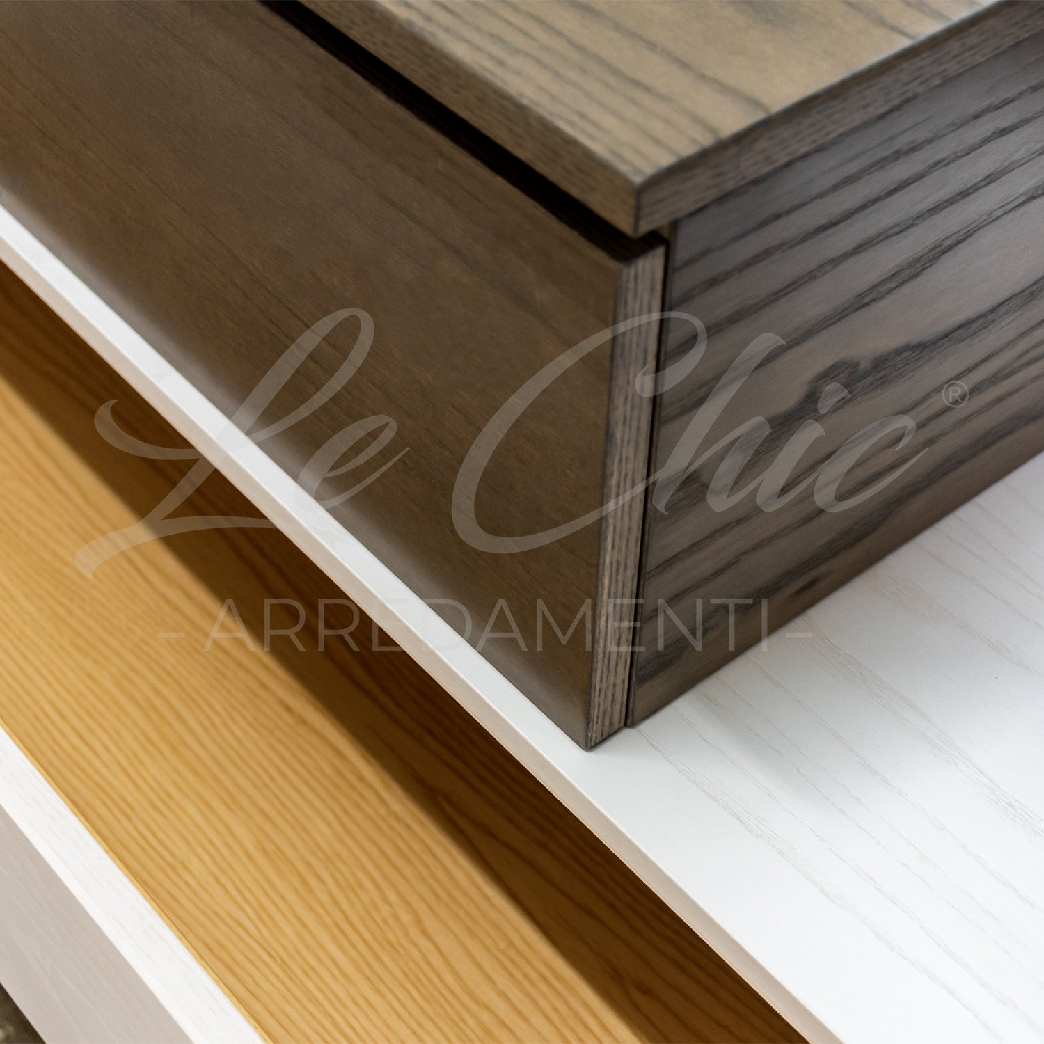 Mobile bagno moderno sospeso Avantgarde Frassino - 90 cm