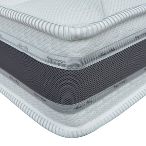 Materasso 330 molle insacchettate e Memory 115x200, materasso ortopedico detraibile, Materasso dispositivo medico con cuscino PROMO, TEK H24