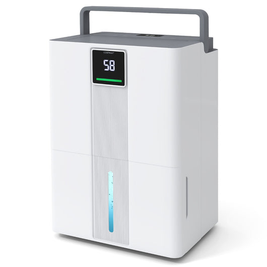 Deumidificatore a basso consumo con 3 modalit¨¤ timer 24H, Deumidificatore da 35 L / giorno per casa Bianco-Controllo climatizzazione