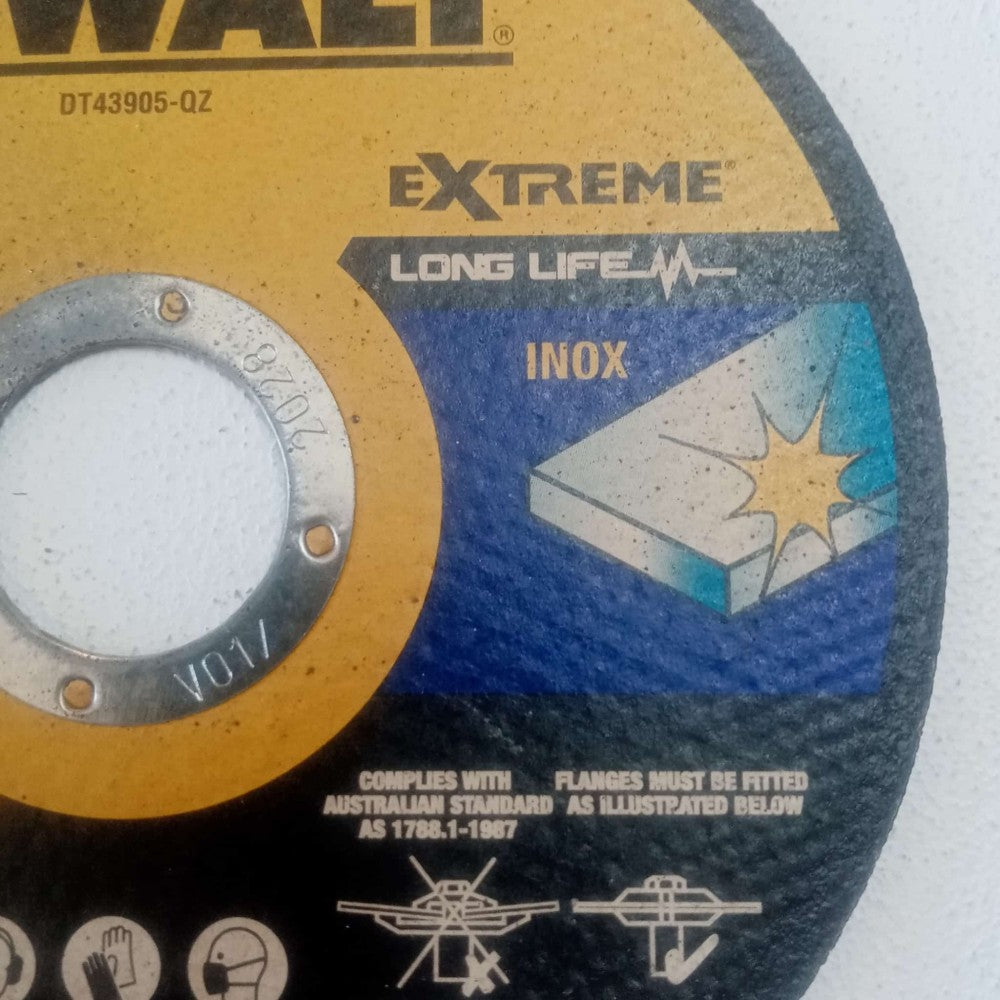 Dewalt extreme 115x1,6x22,23mm disco da taglio per ferro e acciaio inox