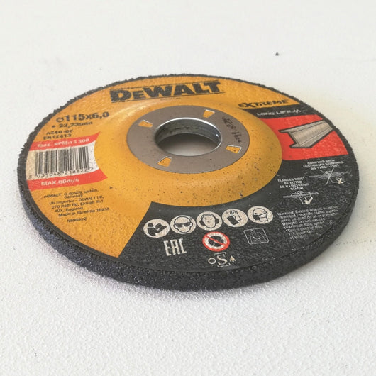 Dewalt extreme 115x6,0x22,23mm disco da sbavo per ferro