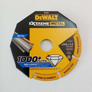 Dewalt extreme metal 115x1,3mm disco diamantato per ferro