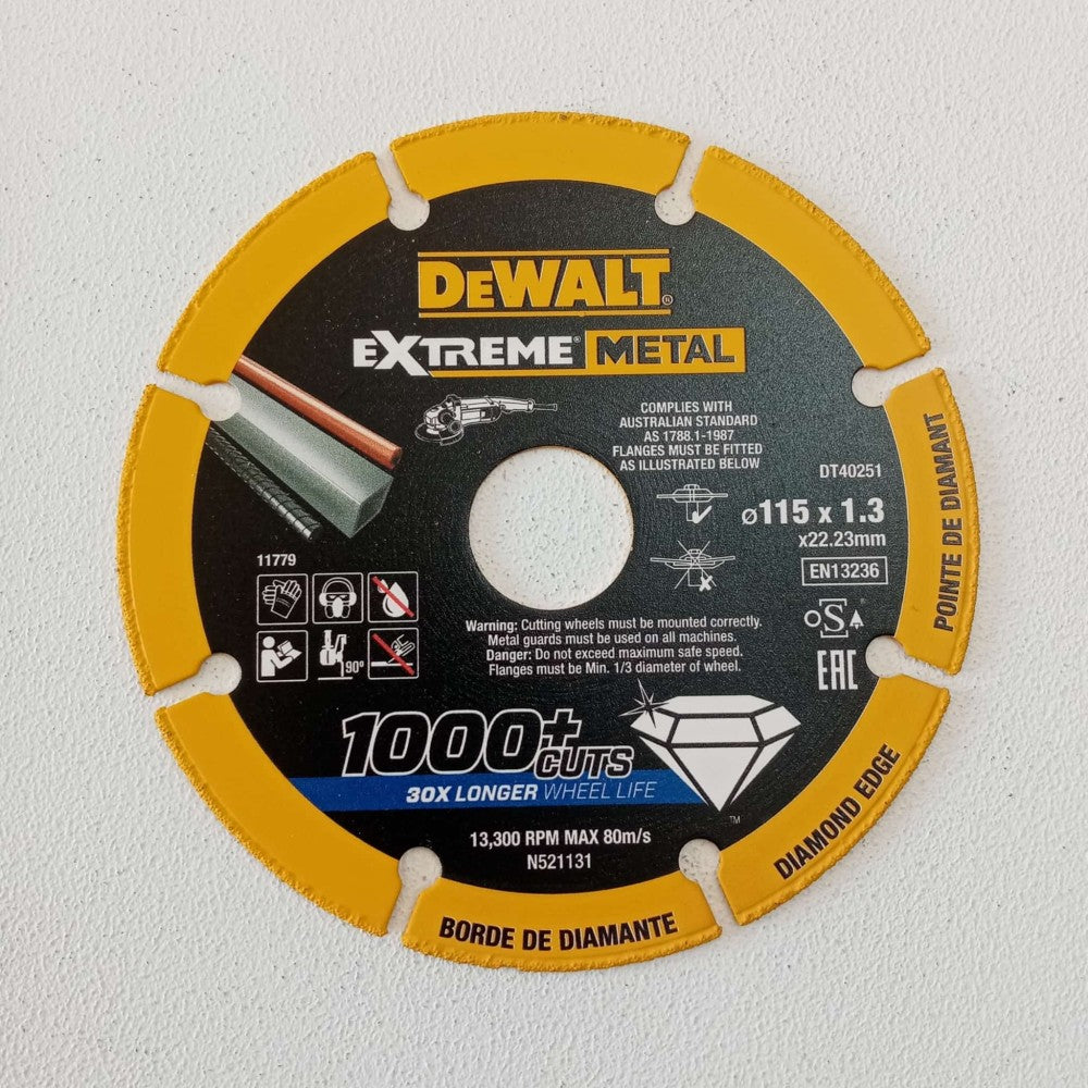 Dewalt extreme metal 115x1,3mm disco diamantato per ferro
