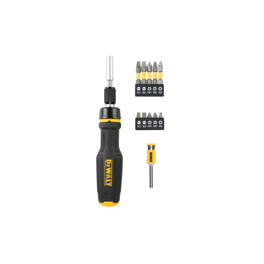 Dewalt set giravite con cricchetto e barra telescopica
