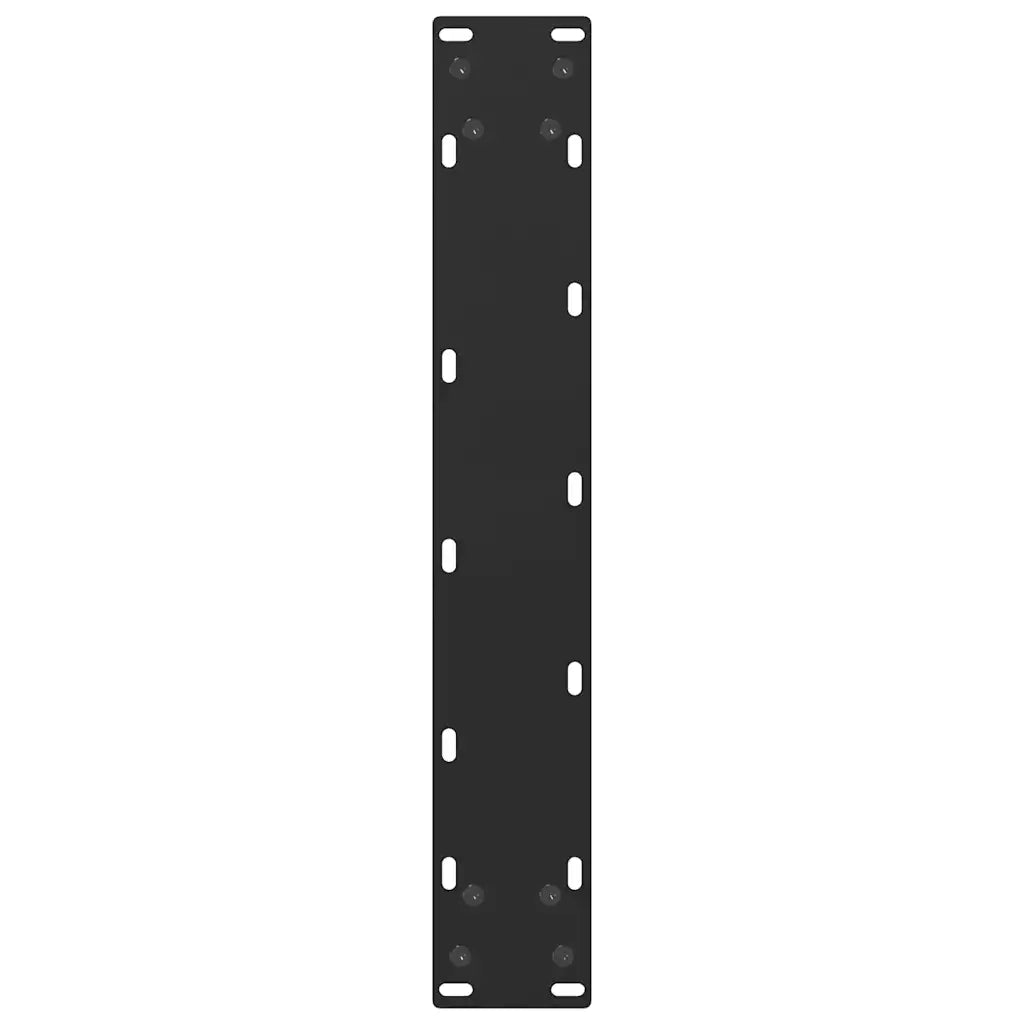 Gambe per tavolo da bar a forma di U 2 pz nere 40x(110-111) cm in acciaio 4013240
