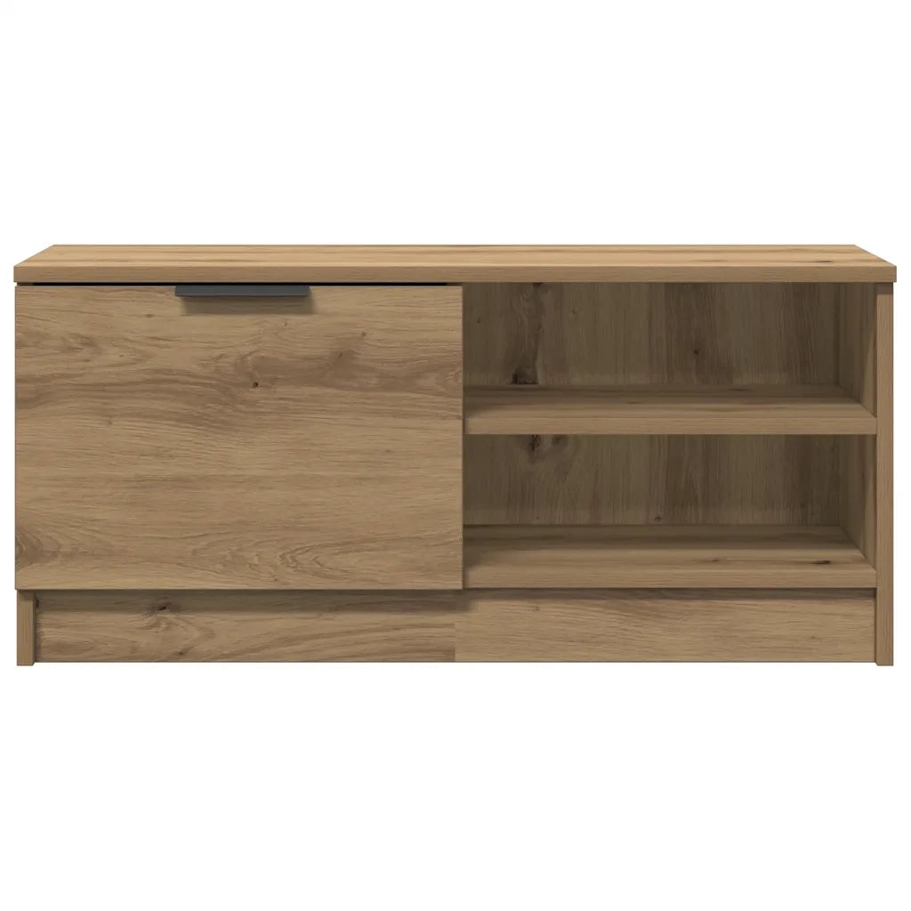 Mobile Porta TV Rovere Artigianale 80x35x36,5 cm in Truciolato 856856
