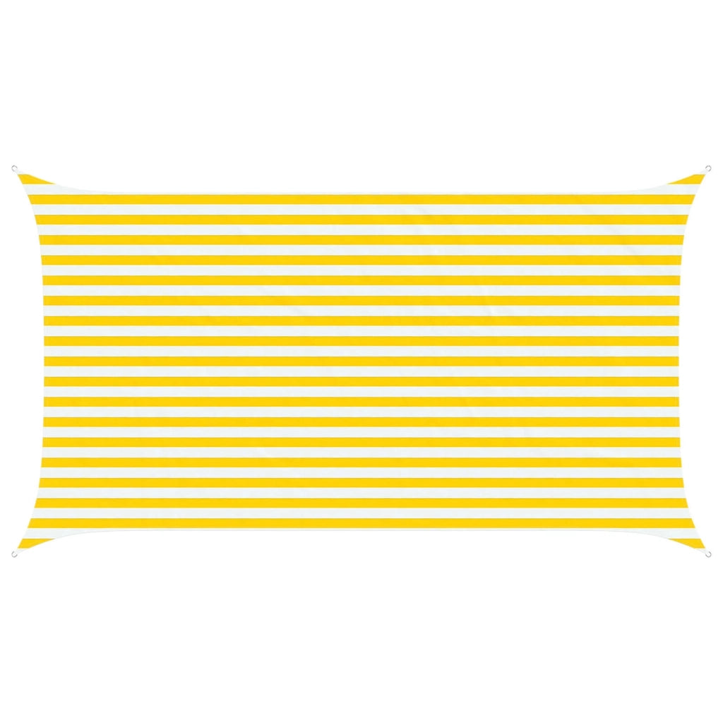 Vela da ombra solare Giallo e Bianco 4,5 x 2,5 m 42031067