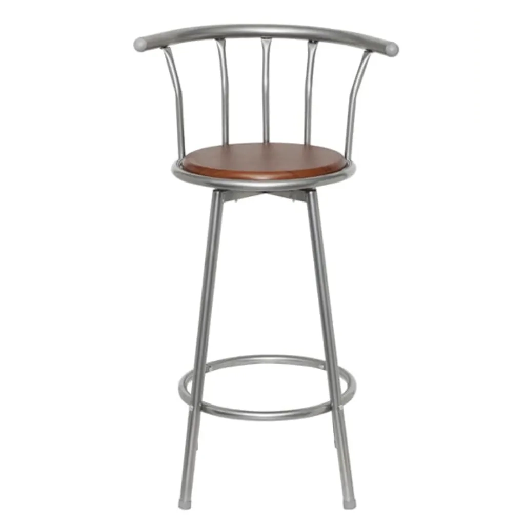 Sgabelli da Bar Set 2 pz in Acciaio Marroni cod mxl 66079