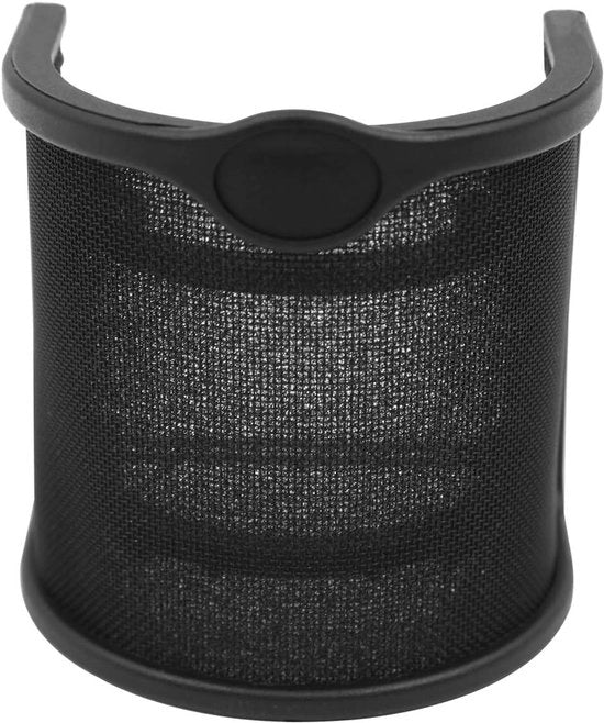 Filtro di schermo per microfono manuale - Rete metallica e schiuma - Nero - Registrazione vocale - Protezione dal vento
