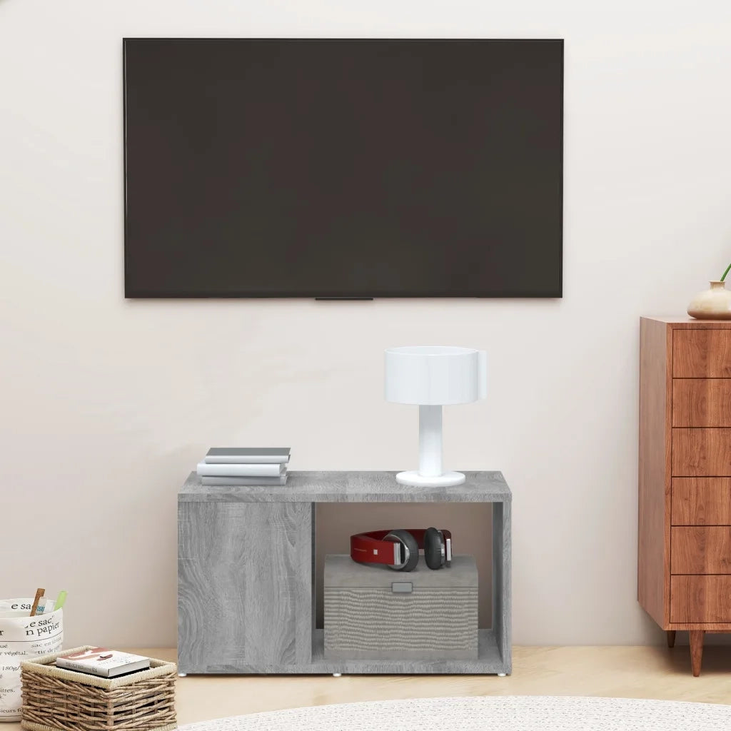 Mobile Porta TV-Mobile per TV-Credenza TV Grigio Sonoma 60x24x32 cm in Legno Multistrato