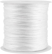 Corda in Nylon 100m - 0,8mm di diametro - Corda in nylon intrecciata - Robusta e resistente - Per bracciali/catene - Resistente alla muffa - Corda per gioielli
