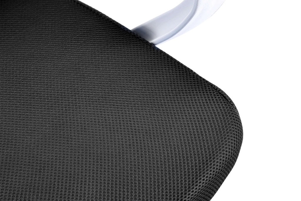 Sedia girevole per bambini AKORD FD6 in tessuto Bianco Nero