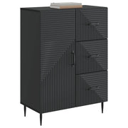Credenza | Madia | Buffet da pranzo | Armadio da pranzo Nero 66 x 34,5 x 89,5 cm Legno ingegnerizzato